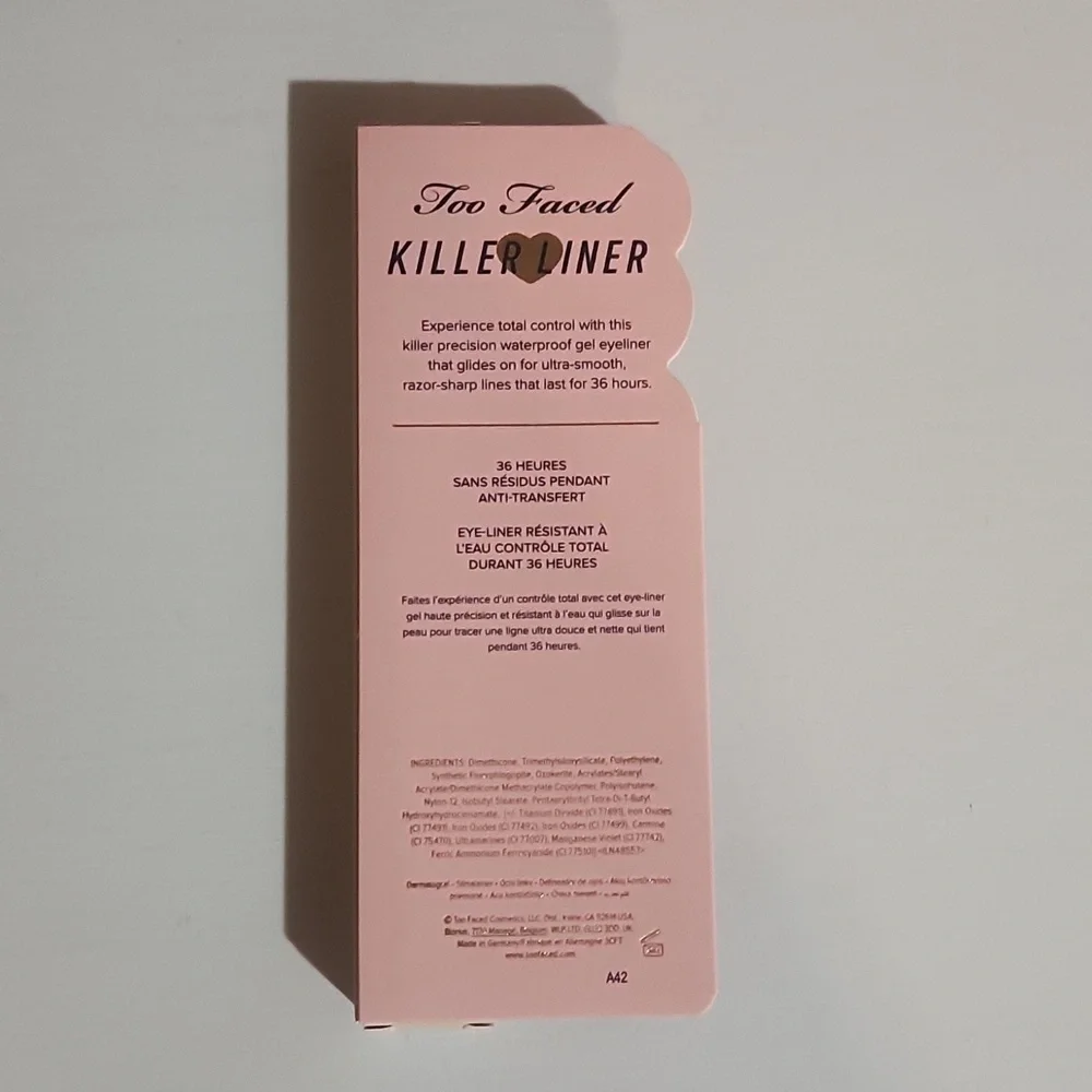TOO FACED Killer Cashmere Waterproof Liner Gel Eyeliner Pencil